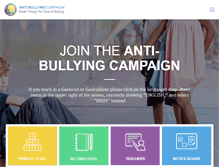 Tablet Screenshot of antibullyingcampaign.ie